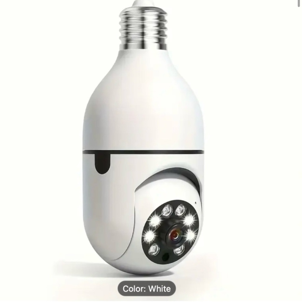 Smart HD WiFi Light Bulb Security Camera 1080P Night Vision 2 Way Audio